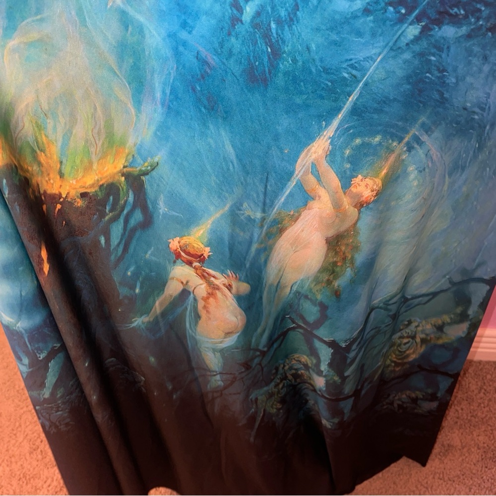 Blackmilk mermaid siren maxi skirt fairycore cottage renaissance fairy art ocean - Picture 7 of 7